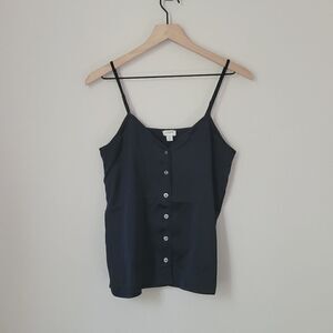 J.Crew Button-Up Cami Top in Navy Size Extra Small